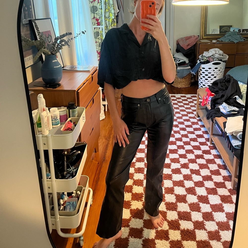 Agolde 50% recycled leather pants size 26